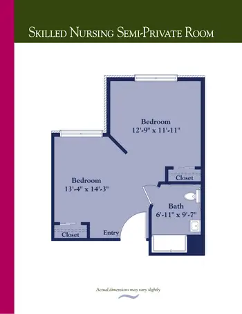 Floorplan of Concordia Life Care Community, Assisted Living, Nursing Home, Independent Living, CCRC, Oklahoma City, OK 8