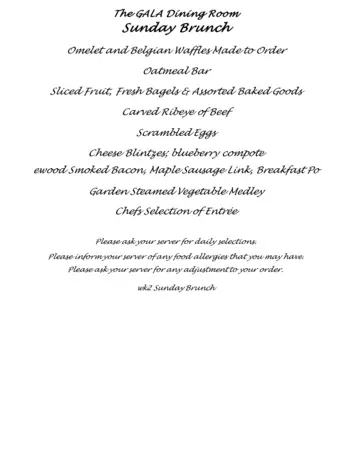 Dining menu of The Commons In Lincoln, Assisted Living, Nursing Home, Independent Living, CCRC, Lincoln, MA 8