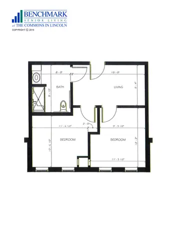 Floorplan of The Commons In Lincoln, Assisted Living, Nursing Home, Independent Living, CCRC, Lincoln, MA 1