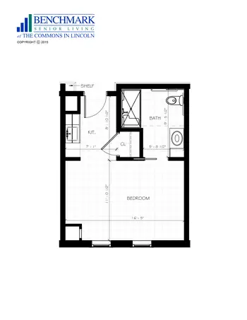 Floorplan of The Commons In Lincoln, Assisted Living, Nursing Home, Independent Living, CCRC, Lincoln, MA 2