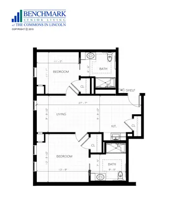 Floorplan of The Commons In Lincoln, Assisted Living, Nursing Home, Independent Living, CCRC, Lincoln, MA 5
