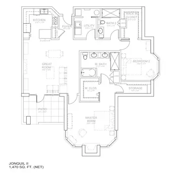 Floorplan of The Willows at Brooking Park, Assisted Living, Nursing Home, Independent Living, CCRC, Chesterfield, MO 8
