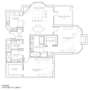 Floorplan of The Willows at Brooking Park, Assisted Living, Nursing Home, Independent Living, CCRC, Chesterfield, MO 10