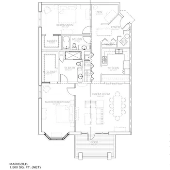 Floorplan of The Willows at Brooking Park, Assisted Living, Nursing Home, Independent Living, CCRC, Chesterfield, MO 12