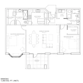 Floorplan of The Willows at Brooking Park, Assisted Living, Nursing Home, Independent Living, CCRC, Chesterfield, MO 13