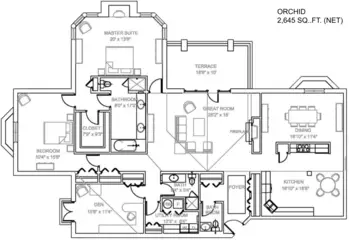 Floorplan of The Willows at Brooking Park, Assisted Living, Nursing Home, Independent Living, CCRC, Chesterfield, MO 14