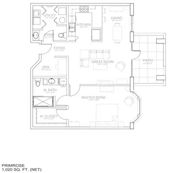 Floorplan of The Willows at Brooking Park, Assisted Living, Nursing Home, Independent Living, CCRC, Chesterfield, MO 16