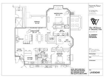 Floorplan of The Willows at Brooking Park, Assisted Living, Nursing Home, Independent Living, CCRC, Chesterfield, MO 18