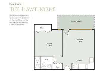 Floorplan of Four Seasons, Assisted Living, Nursing Home, Independent Living, CCRC, Columbus, IN 5
