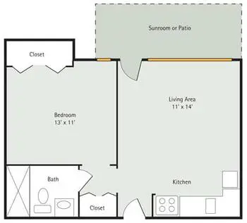 Floorplan of Four Seasons, Assisted Living, Nursing Home, Independent Living, CCRC, Columbus, IN 6