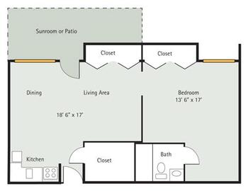 Floorplan of Four Seasons, Assisted Living, Nursing Home, Independent Living, CCRC, Columbus, IN 8