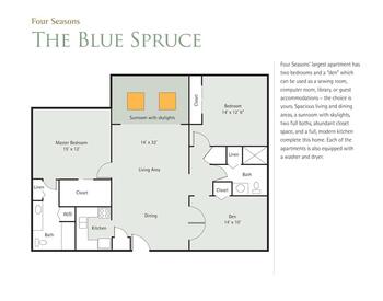 Floorplan of Four Seasons, Assisted Living, Nursing Home, Independent Living, CCRC, Columbus, IN 14