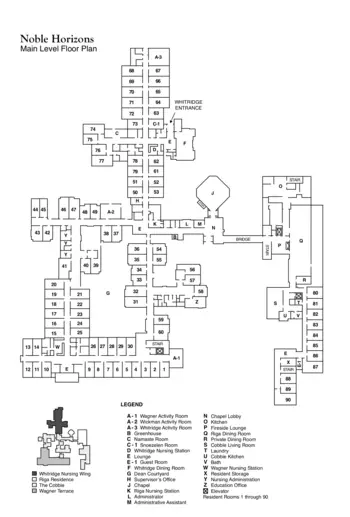 Floorplan of Noble Horizons, Assisted Living, Nursing Home, Independent Living, CCRC, Salisbury, CT 5