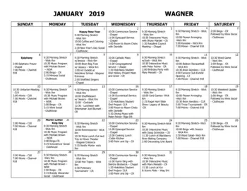 Activity Calendar of Noble Horizons, Assisted Living, Nursing Home, Independent Living, CCRC, Salisbury, CT 10