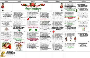 Activity Calendar of Forest Hill, Assisted Living, Nursing Home, Independent Living, CCRC, Pacific Grove, CA 1