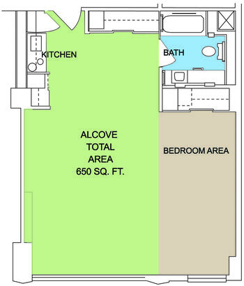Floorplan of Lake Park Oakland, Assisted Living, Nursing Home, Independent Living, CCRC, Oakland, CA 2