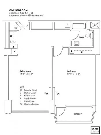 Floorplan of Lake Park Oakland, Assisted Living, Nursing Home, Independent Living, CCRC, Oakland, CA 4