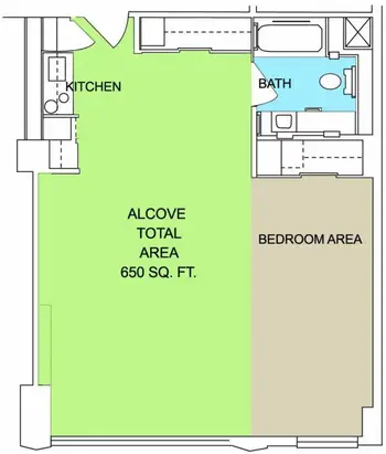 Floorplan of Lake Park Oakland, Assisted Living, Nursing Home, Independent Living, CCRC, Oakland, CA 11