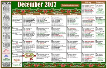 Activity Calendar of Stoneridge Creek, Assisted Living, Nursing Home, Independent Living, CCRC, Pleasanton, CA 1
