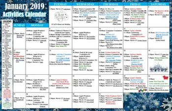Activity Calendar of Stoneridge Creek, Assisted Living, Nursing Home, Independent Living, CCRC, Pleasanton, CA 3