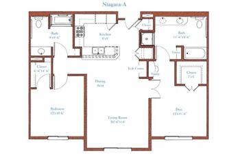 Floorplan of Fountainview, Assisted Living, Nursing Home, Independent Living, CCRC, Reseda, CA 2