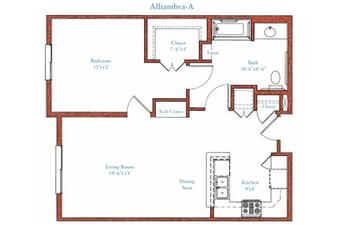 Floorplan of Fountainview, Assisted Living, Nursing Home, Independent Living, CCRC, Reseda, CA 4