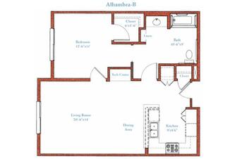 Floorplan of Fountainview, Assisted Living, Nursing Home, Independent Living, CCRC, Reseda, CA 5