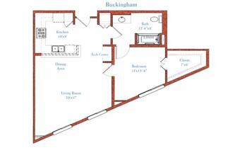 Floorplan of Fountainview, Assisted Living, Nursing Home, Independent Living, CCRC, Reseda, CA 6