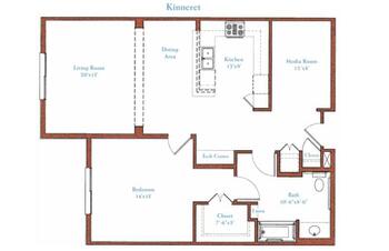 Floorplan of Fountainview, Assisted Living, Nursing Home, Independent Living, CCRC, Reseda, CA 13