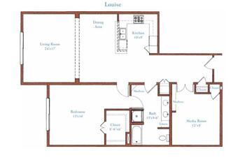 Floorplan of Fountainview, Assisted Living, Nursing Home, Independent Living, CCRC, Reseda, CA 14