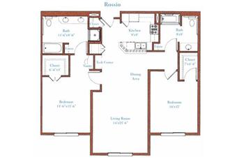 Floorplan of Fountainview, Assisted Living, Nursing Home, Independent Living, CCRC, Reseda, CA 16