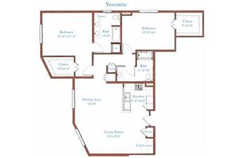 Floorplan of Fountainview, Assisted Living, Nursing Home, Independent Living, CCRC, Reseda, CA 17