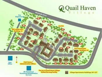 Campus Map of Quail Haven Village, Assisted Living, Nursing Home, Independent Living, CCRC, Pinehurst, NC 1