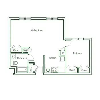 Floorplan of Quail Haven Village, Assisted Living, Nursing Home, Independent Living, CCRC, Pinehurst, NC 6
