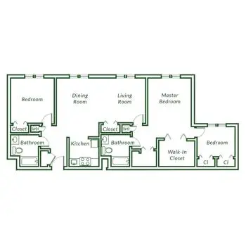 Floorplan of Quail Haven Village, Assisted Living, Nursing Home, Independent Living, CCRC, Pinehurst, NC 7