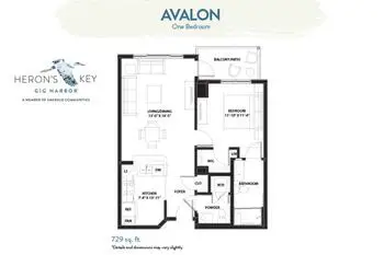 Floorplan of Herons Key, Assisted Living, Nursing Home, Independent Living, CCRC, Gig Harbor, WA 1