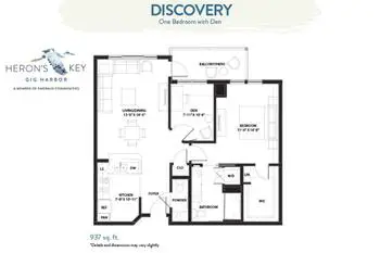 Floorplan of Herons Key, Assisted Living, Nursing Home, Independent Living, CCRC, Gig Harbor, WA 9