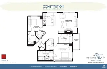 Floorplan of Herons Key, Assisted Living, Nursing Home, Independent Living, CCRC, Gig Harbor, WA 18