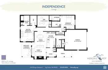 Floorplan of Herons Key, Assisted Living, Nursing Home, Independent Living, CCRC, Gig Harbor, WA 19