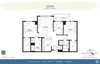 Floorplan of Herons Key, Assisted Living, Nursing Home, Independent Living, CCRC, Gig Harbor, WA 20