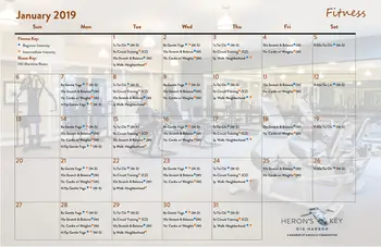 Activity Calendar of Herons Key, Assisted Living, Nursing Home, Independent Living, CCRC, Gig Harbor, WA 1