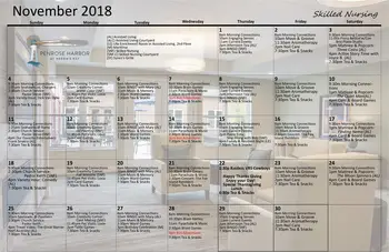 Activity Calendar of Herons Key, Assisted Living, Nursing Home, Independent Living, CCRC, Gig Harbor, WA 7