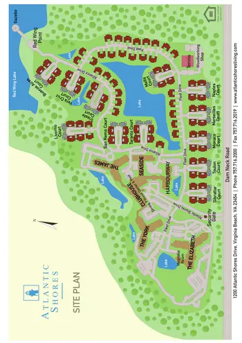 Campus Map of Atlantic Shores, Assisted Living, Nursing Home, Independent Living, CCRC, Virginia Beach, VA 1
