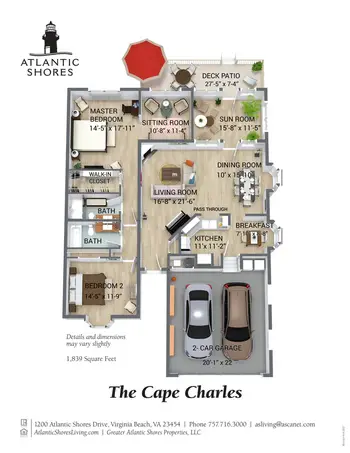 Floorplan of Atlantic Shores, Assisted Living, Nursing Home, Independent Living, CCRC, Virginia Beach, VA 1