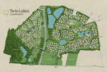Campus Map of Twin Lakes Community, Assisted Living, Nursing Home, Independent Living, CCRC, Burlington, NC 1