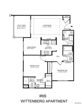 Floorplan of Twin Lakes Community, Assisted Living, Nursing Home, Independent Living, CCRC, Burlington, NC 2