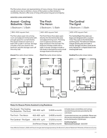 Floorplan of Twin Lakes Community, Assisted Living, Nursing Home, Independent Living, CCRC, Burlington, NC 17