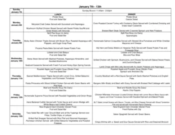 Dining menu of Richland Place, Assisted Living, Nursing Home, Independent Living, CCRC, Nashville, TN 11