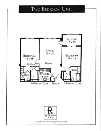 Floorplan of Richland Place, Assisted Living, Nursing Home, Independent Living, CCRC, Nashville, TN 5