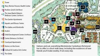 Campus Map of Westminster Canterbury Richmond, Assisted Living, Nursing Home, Independent Living, CCRC, Richmond, VA 1